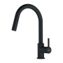 Miscelatore monocomando estraibile Franke Lina, alta pressione, Nero Opaco, 115.0626.053