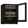 Frigorifero da vino Bosch KWK16ABGB con porta in vetro, 120 L, con illuminazione a LED