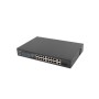 Lanberg RSFE-16P-2C-150 switch di rete Non gestito Gigabit Ethernet (10/100/1000) Supporto Power over Ethernet (PoE) 1U Nero