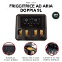 Ariete 4631 Friggitrice ad aria Doppia 9L, 2400W, Capacità totale 9L, 11 programmi, Multifunzione, Fino a 3,6 kg di fritto Temp