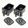 Ariete 4631 Friggitrice ad aria Doppia 9L, 2400W, Capacità totale 9L, 11 programmi, Multifunzione, Fino a 3,6 kg di fritto Temp