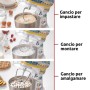 Ariete 1588 Impastatrice Positano, Planetaria, 7 velocità, 2400 Watt, 5,5 litri, Tazza Acciaio Inox (00C15880PAR0)