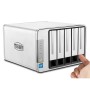 TerraMaster F5-221 server NAS e di archiviazione Desktop Intel® Celeron® J3355 2 GB 0 TB Grigio
