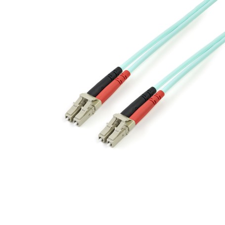 StarTech.com Cavo patch duplex LSZH fibra multimod. 50/125 2 m 10 Gb Aqua LC-LC (A50FBLCLC2)