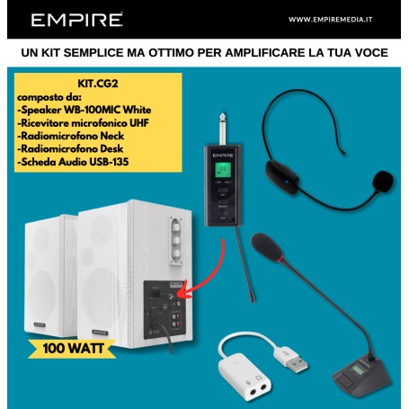 Empire Media KIT.CG2 sistema per microfono senza fili (KIT.CG2)