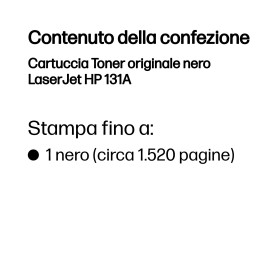 HP Cartuccia Toner originale nero LaserJet 131A (CF210A)