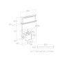 Cappa da tavolo downdraft Elica GETUP CAST IRON/A/90, espulsiva, effetto ghisa, PRF0162866