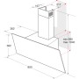 Bauknecht RBHVP 83 LM K, cappa aspirante (nero/acciaio inossidabile, 80 cm)