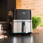 Cecotec 03317 friggitrice Singolo 5,5 L Indipendente 1700 W Friggitrice ad aria calda Nero, Acciaio inox