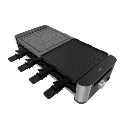 Cecotec 03225 griglia per raclette 8 persona(e) 1400 W Nero, Grigio