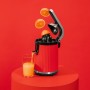 Cecotec Xqueeze RetroJuice 600 Estrattore di succo 600 W Nero, Rosso, Acciaio inox (3899)