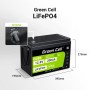 Green Cell CUBE LiFePO4 Spezial-Akku LiFePo-Block Schraubkontakt Li-Ion 12.8 V 200 (GC-LFPGC12V200AH)