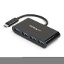 StarTech.com Hub USB 3.0 a 4 porte - USB-C a 4 USB-A - Alimentazione a bus (HB30C4AB)
