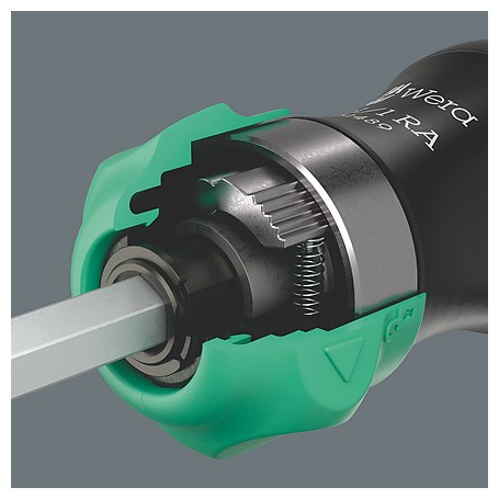 Kraftform Kompakt 28 RA mit Tasche (schwarz/grn, 6-teilig, 1/4", mit Ratschenfunktion und Edelstahl-Bithalter) (05051520001)