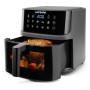 Heiluftfritteuse CRISPLITE VISION (schwarz/silber, 2.000 Watt, Korb 8 Liter, mit Sichtfenster) (0C12500004)