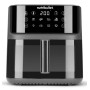 Heiluftfritteuse CRISPLITE VISION (schwarz/silber, 2.000 Watt, Korb 8 Liter, mit Sichtfenster) (0C12500004)