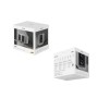 QR65 Aktiver Design-Monitorlautsprecher RGB (wei, Bluetooth 5.3, USB-A, Cinch) (QR65 WT)
