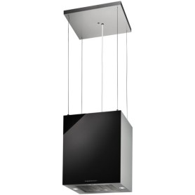 Küppersbusch DI 3800.0 S, cappa aspirante a isola, nero/acciaio inox, 35 cm