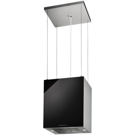 Küppersbusch DI 3800.0 S, cappa aspirante a isola, nero/acciaio inox, 35 cm