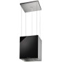 Küppersbusch DI 3800.0 S, cappa aspirante a isola, nero/acciaio inox, 35 cm