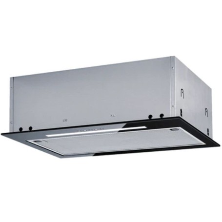 Kuppersbusch Cappa aspirante a incasso totale DEL 5100.0 S finitura vetro nero e acciaio da 55 cm