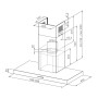 Küppersbusch DW 6340.1 E , cappa a parete in acciaio inox da 60 cm