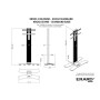 ITB ER182000/1 Supporti a parete per TV 2,16 m (85") Pavimento Argento