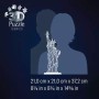 3D Puzzle Iconics: Freiheitsstatue - mit Licht (108 Teile) (12008027)