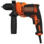 Black & Decker BEH710-QS trapano 2800 Giri/min Nero, Arancione