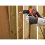Black & Decker BEH710-QS trapano 2800 Giri/min Nero, Arancione