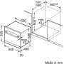 SIEMENS SC05IB00TE - LAVASTOVIGLIE COMPONIBILE DA INCASSO iQ500, NERO, 60 X 60 CM