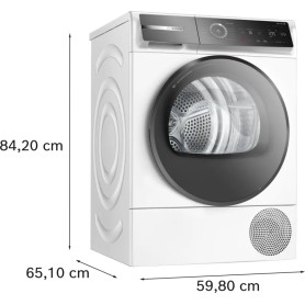 Bosch Serie 8 WQB246D41 asciugatrice Libera installazione Caricamento frontale 9 kg Bianco