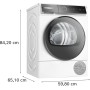 Bosch Serie 8 WQB246D41 asciugatrice Libera installazione Caricamento frontale 9 kg Bianco