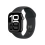 Watch Series 10 (schwarz (glnzend), Aluminium, 42 mm, Sportarmband schwarz S/M, Cellular) (MWX63QF/A)