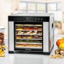 Drrautomat DA 950 (edelstahl/schwarz, 600 Watt, Drrflche 30,5cm x 33cm pro Ebene)