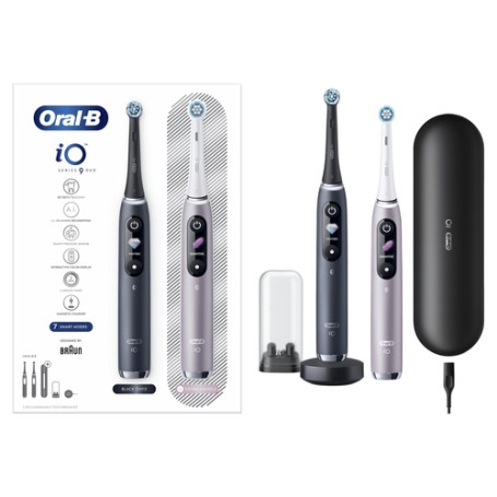 Oral-B iO 80363731 spazzolino elettrico Adulto Spazzolino rotante-oscillante Nero, Argento