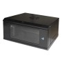 LINK ARMADIO RACK 19" 6U LINK SERIE LIGHT COLORE NERO CON PORTA VETRO (AxPxL) MM 300X400X530 RIPIANO (LK1906UNL)