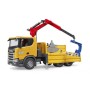 Scania Super 560R Baustellen-LKW mit Kran und 2 Paletten (03551)