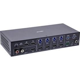 InLine KVM Switch - 4-fach - HDMI - 4K60Hz - Multiviewer - USB Hub - schwarz (57885I)