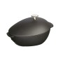 Staub Mussel pot - Einzelpfanne - Schwarz - Eisenguss - 2 l - 3,2 kg (40509-494-0)