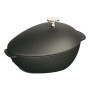 Staub Mussel pot - Einzelpfanne - Schwarz - Eisenguss - 2 l - 3,2 kg (40509-494-0)