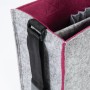 Sigel BA426 borsa e tracolla Feltro in PET, Polietilene tereftalato (PET) Grigio, Rosso Bambino/Bambina Borsa a tracolla