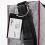 Sigel BA426 borsa e tracolla Feltro in PET, Polietilene tereftalato (PET) Grigio, Rosso Bambino/Bambina Borsa a tracolla