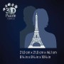3D Puzzle Iconics: Eiffelturm - mit Licht (216 Teile) (12008024)