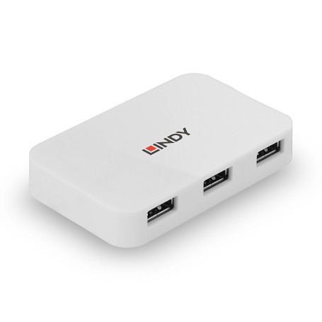 Lindy 43143 hub di interfaccia USB 3.2 Gen 1 (3.1 Gen 1) Type-A 5000 Mbit/s Bianco (43143)
