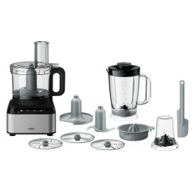 Braun FP 3233 SI robot da cucina 800 W 2,1 L Nero, Acciaio inox (0X22011032)