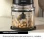 Haier Tritatutto I-Master Serie 5 Nero, 4 lame in acciaio inox, 2 livelli di velocità, Ciotola in vetro 0,5 L (38700001)