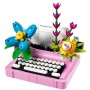 MACCHINA DA SCRIVERE CON FIORI (31169)