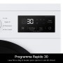 LG F4NA10S8NWK Lavatrice slim 8kg, Classe A, 1400 giri, Programma igiene con vapore, Top rimovibile, White