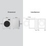 LG F4NA10S8NWK Lavatrice slim 8kg, Classe A, 1400 giri, Programma igiene con vapore, Top rimovibile, White